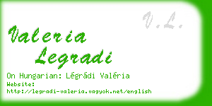 valeria legradi business card